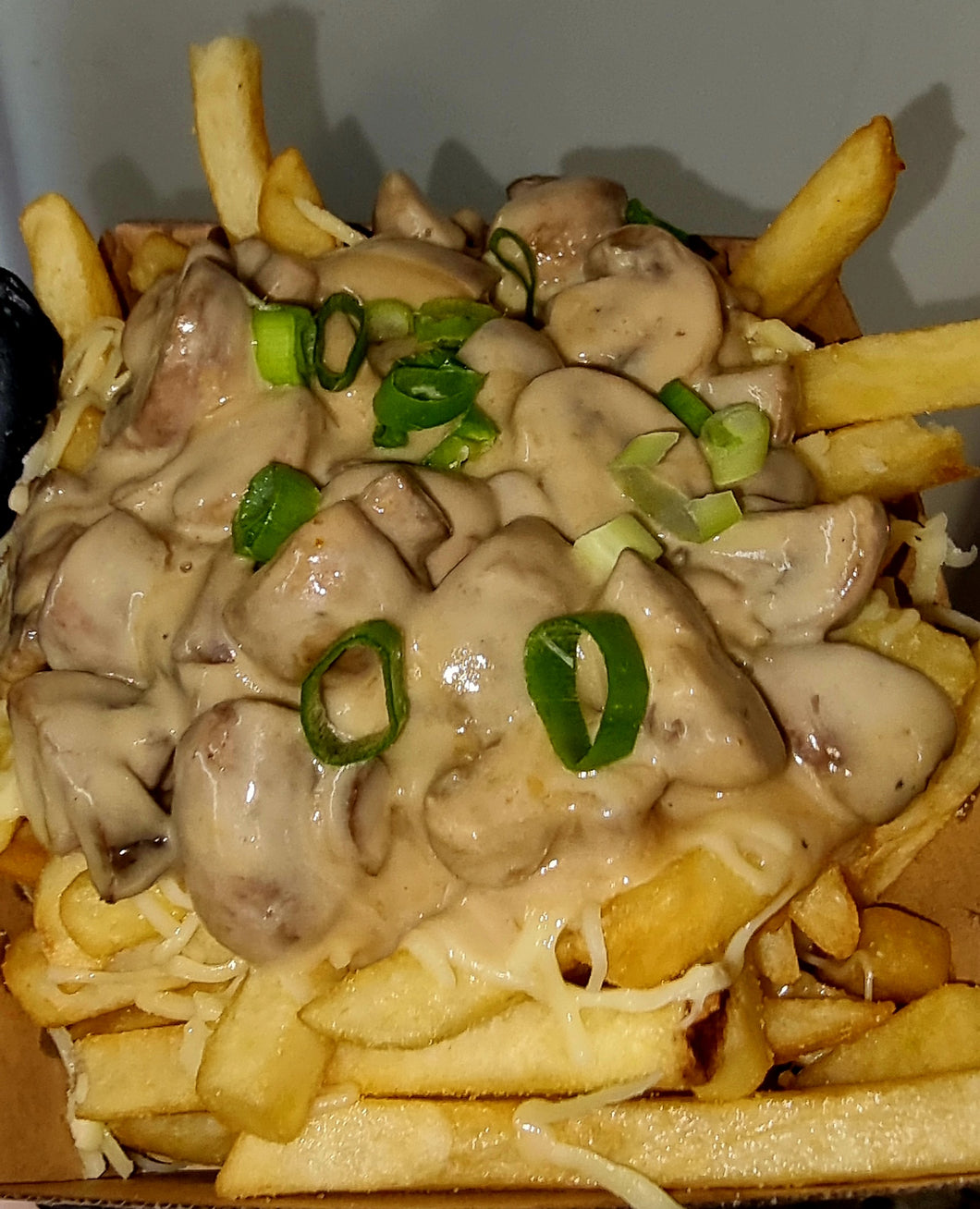 Creamy mushroom fries